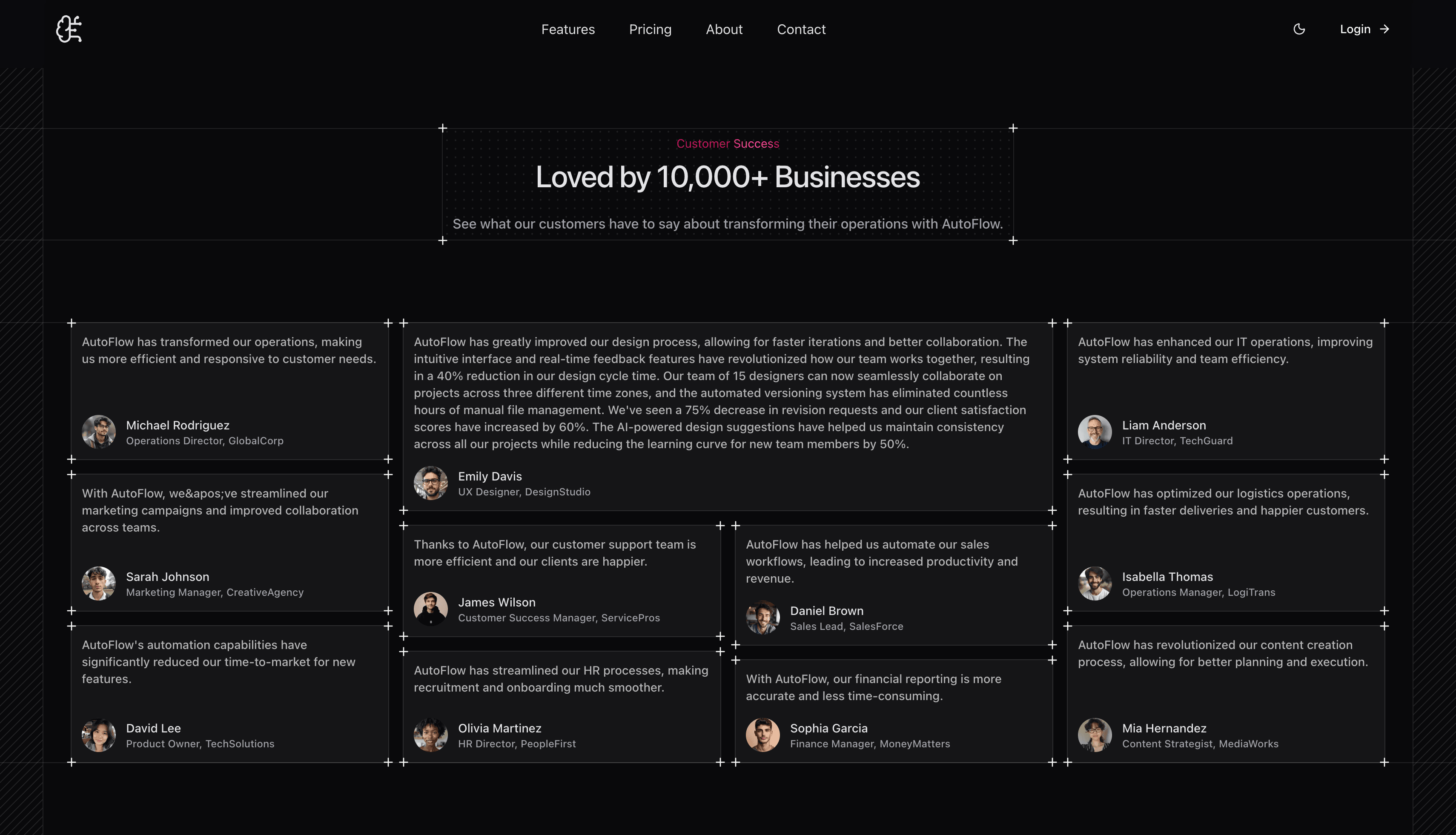 AutoFlow – SaaS Automation Landing Page Template